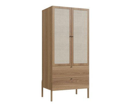 Guarda Roupas 2 Portas 2 Gavetas Palhinha Oslo Hanover | Westwing