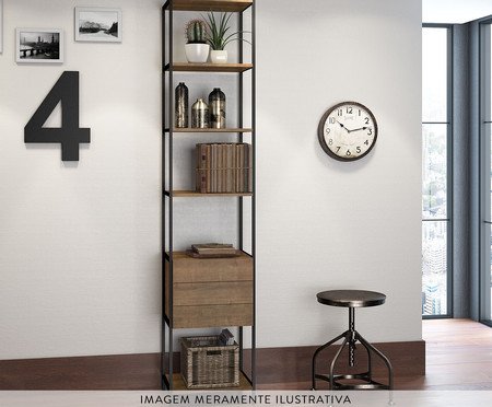 Jogo de Estantes para Closet com 8 Gavetas Vermont e Preto | Westwing