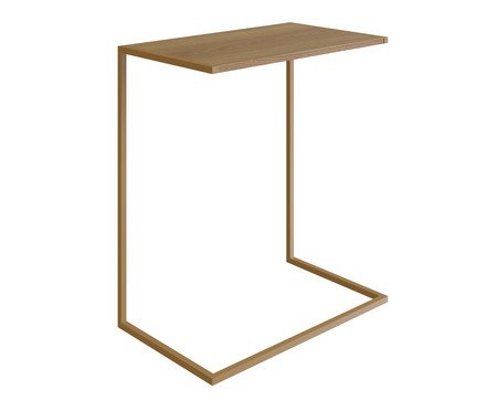 Mesa de Apoio para Sofá Hanover e Dourado Industrial | Westwing