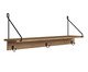 Prateleira Decorativa com Ganchos Vermont e Preto, multicolor | WestwingNow