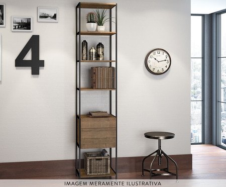 Jogo de Estantes para Closet com 8 gavetas Vermont e Preto | Westwing