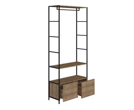 Jogo de Estantes para Closet com 8 gavetas Vermont e Preto | Westwing