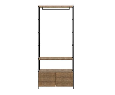 Jogo de Estantes para Closet com 8 gavetas Vermont e Preto | Westwing
