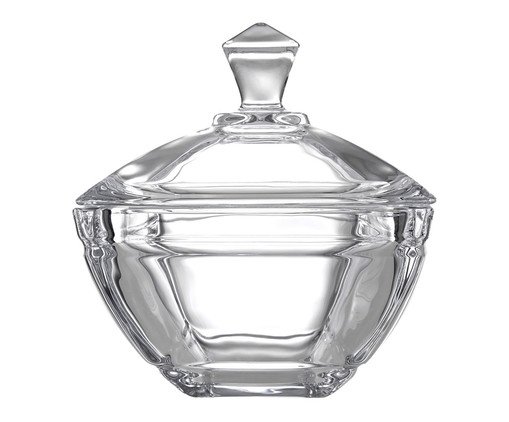 Potiche em Cristal Ecológico Glanz, Transparente | WestwingNow