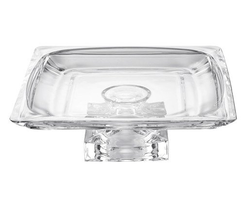 Prato para Bolo em Cristal Ecológico Glanz, Transparente | WestwingNow