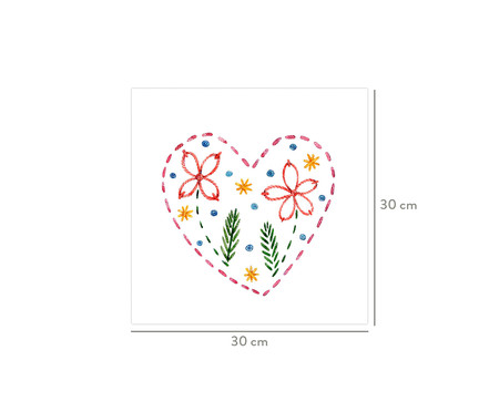 Placa de Madeira Decorativa Heart | WestwingNow