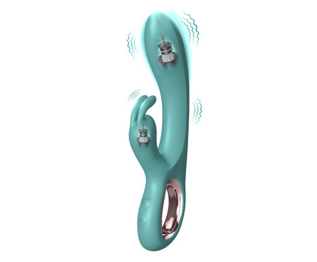 Vibrador Rabbit Ponto G More - Verde | Westwing