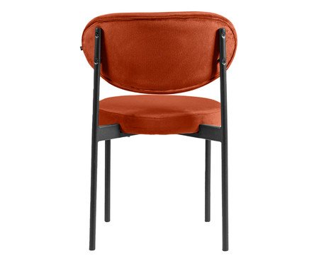 Cadeira Round em Veludo Terracota | Westwing