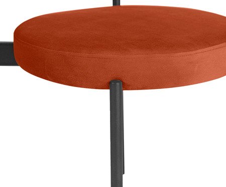 Cadeira Round em Veludo Terracota | Westwing