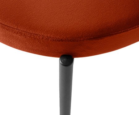 Cadeira Round em Veludo Terracota | Westwing
