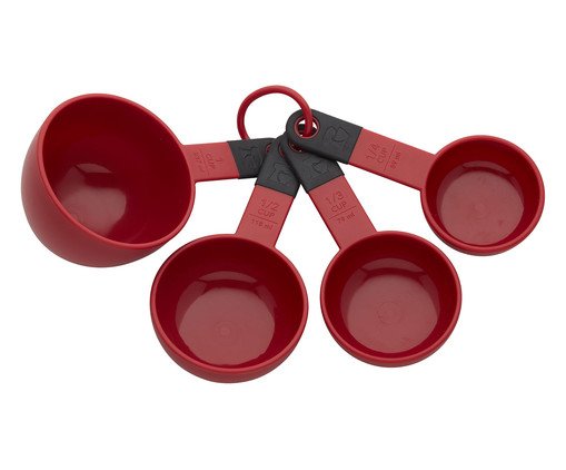 Jogo de Copos Medidores Colors, Vermelho | WestwingNow