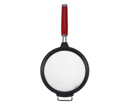 Peneira em Inox Vermelha