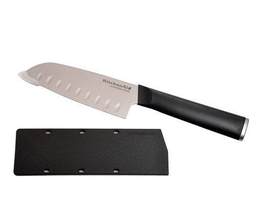 Faca Santoku com Bainha em Inox Ka, Preto | WestwingNow