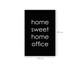 Placa de Madeira Home Sweet Home Office, Multicolorido | WestwingNow