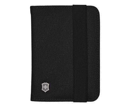 Porta Passaporte Preto Nylon Rfid