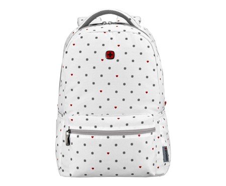 Mochila Coração Wenger Colleague White Heart Print Branca