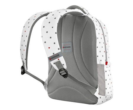 Mochila Coração Wenger Colleague White Heart Print Branca | Westwing