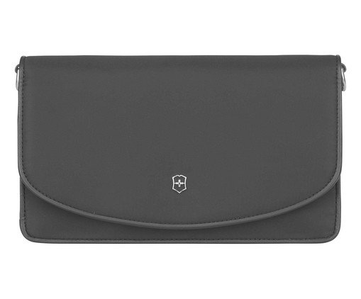 Carteira Tiracolo Victoria Clutch Preta, Colorido | WestwingNow