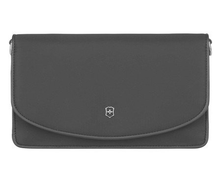 Carteira Tiracolo Victoria Clutch Preta