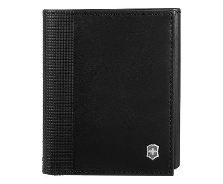 Carteira em Couro Victorinox Altius Alox Tri Fold Preta