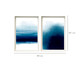 Jogo de Quadros com Vidro Abstratos Azul Deirdre, Multicolorido | WestwingNow