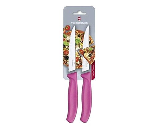 Jogo de Facas para Pizza Swiss Classic Pink, Colorido | WestwingNow