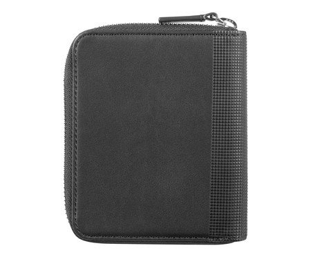 Carteira em Couro Victorinox Altius Alox Zip Around Preta | Westwing