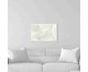 Quadro com Vidro Folhas Brancas - 60x40, Multicolorido | WestwingNow