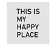 Placa de Madeira This is my Happy Place, Multicolorido | WestwingNow