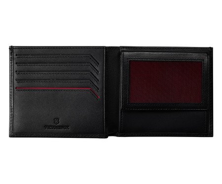 Carteira em Couro Victorinox Altius Alox Deluxe Bi Fold Preta | Westwing
