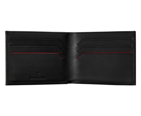 Carteira em Couro Altius Alox Slim Bi Fold Preta | Westwing