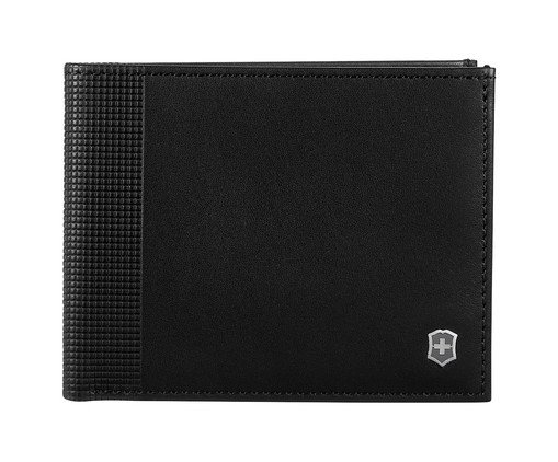 Carteira em Couro Altius Alox Slim Bi Fold Preta, Colorido | WestwingNow