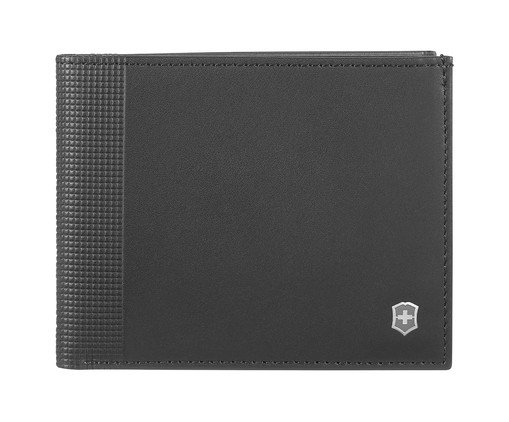 Carteira em Couro Victorinox Altius Alox Bi Fold Preta, Colorido | WestwingNow