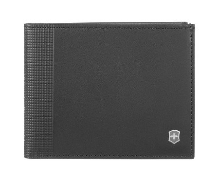 Carteira em Couro Victorinox Altius Alox Bi Fold Preta