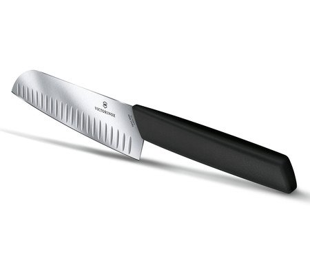 Faca em Inox Swiss Modern Santoku Blac | Westwing