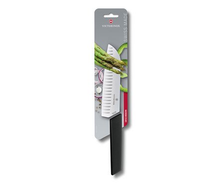 Faca em Inox Swiss Modern Santoku Blac | Westwing