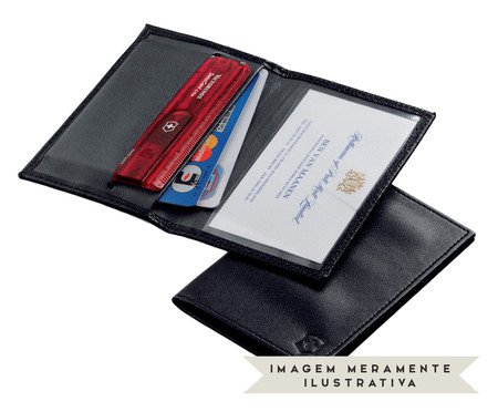 Porta Cartões em Couro Victorinox Preto | Westwing