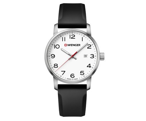 Relógio Unissex em Inox Wenger Avenue Branco, Prateado e Preto, Colorido | WestwingNow