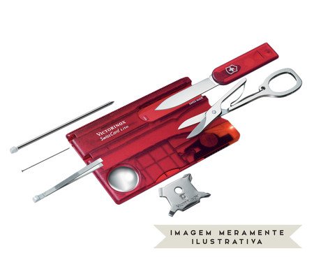 Swisscard em Inox Lite Vermelho Translúcido | Westwing