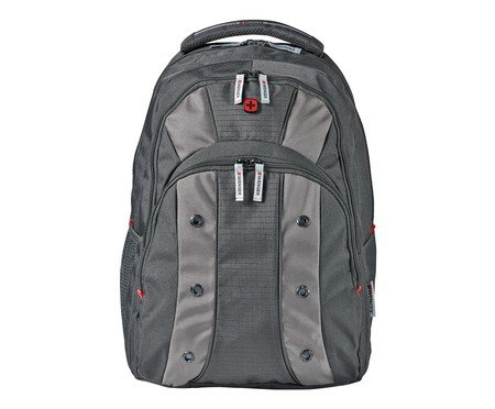 Mochila para Laptop Wenger Upload Essential Preta e Cinza