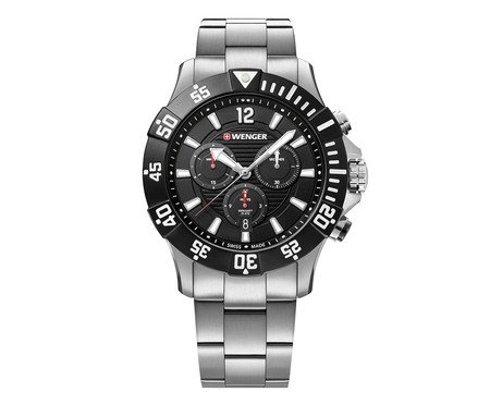 Relógio em Inox Wenger Seaforce Chrono I Preto | Westwing