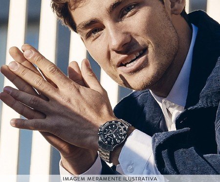 Relógio em Inox Wenger Seaforce Chrono I Preto | Westwing