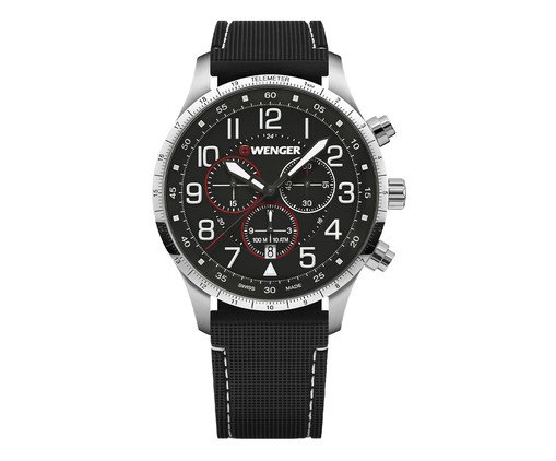 Relógio Wenger Attitude Chrono Retrô Preto, Colorido | WestwingNow