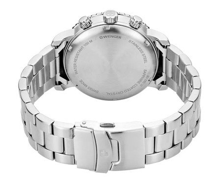 Relógio Masculino Wenger Roadster Black Night Chrono Prateado II | Westwing
