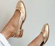 Sapatilha Boneca Couro Ouro Light, gold | WestwingNow