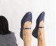 Sapatilha Malu Couro Azul Marinho, blue | WestwingNow
