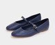 Sapatilha Malu Couro Azul Marinho, blue | WestwingNow