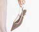 Scarpin Salto Fino Tela Cinza Queimado, grey | WestwingNow
