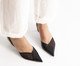 Scarpin Salto Fino Tela Preto, black | WestwingNow