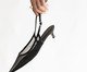 Scarpin Salto Fino Tela Preto, black | WestwingNow